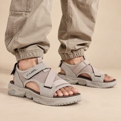 FUEL Gabbro Chunky Sports Sandals for Men (Beige)