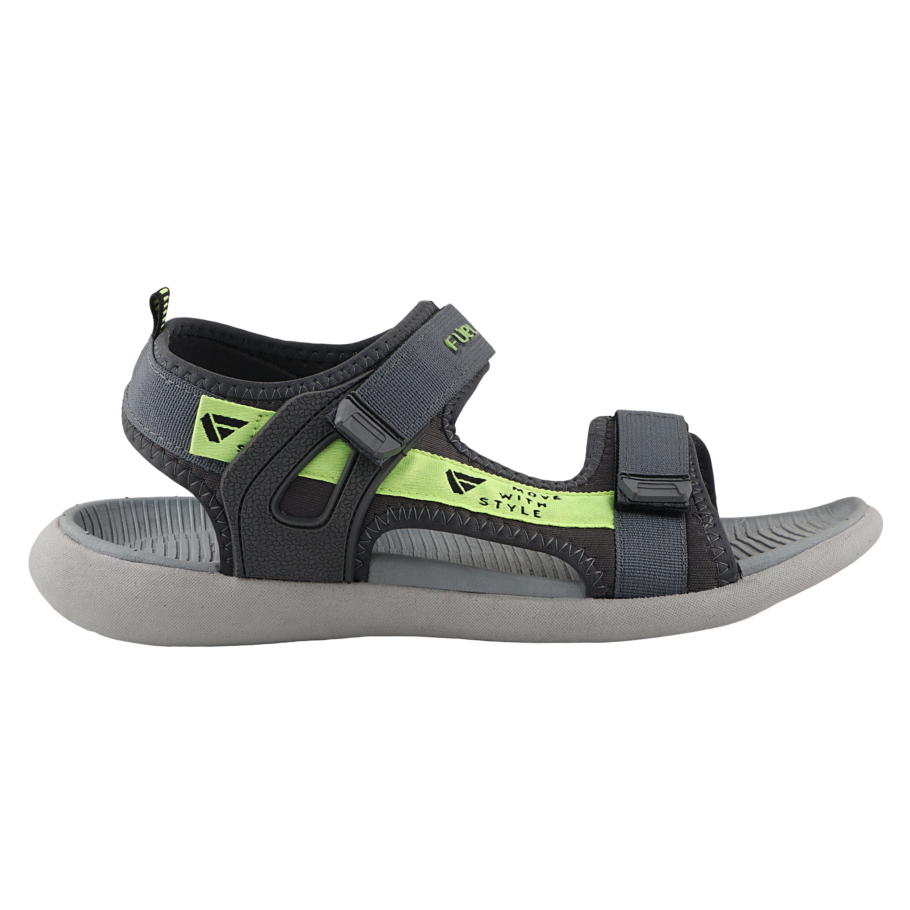 Fuel Power-02 Sandal for Men  (Grey & Green)