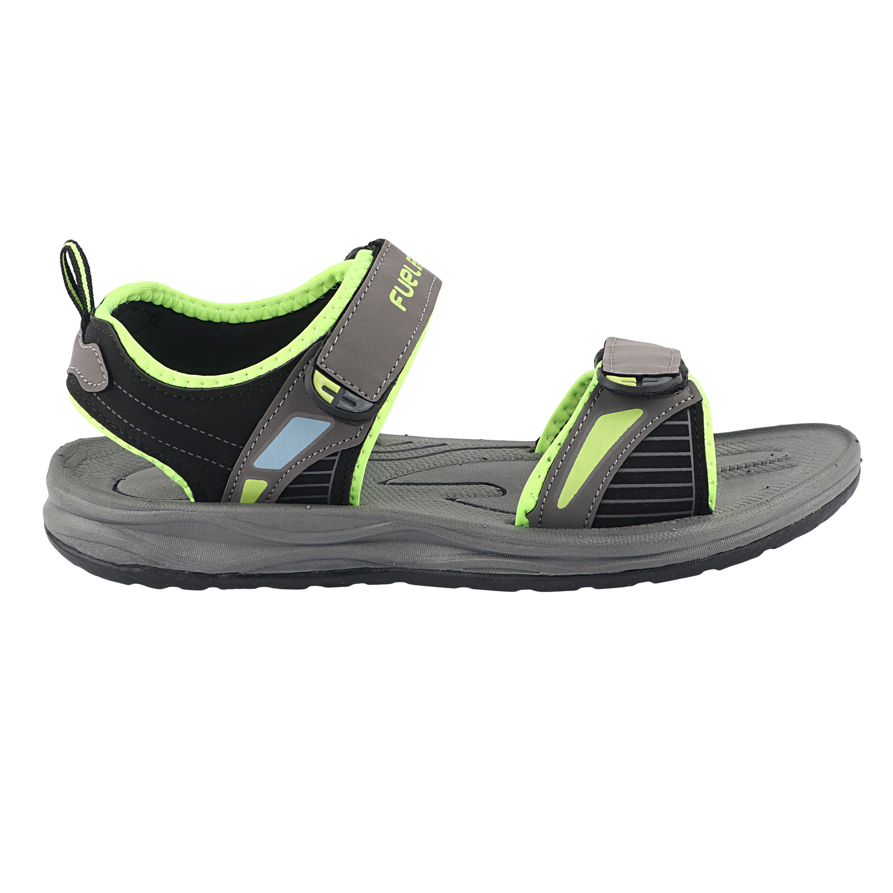 Fuel LEO Sandal For Men (Grey & P. Green)