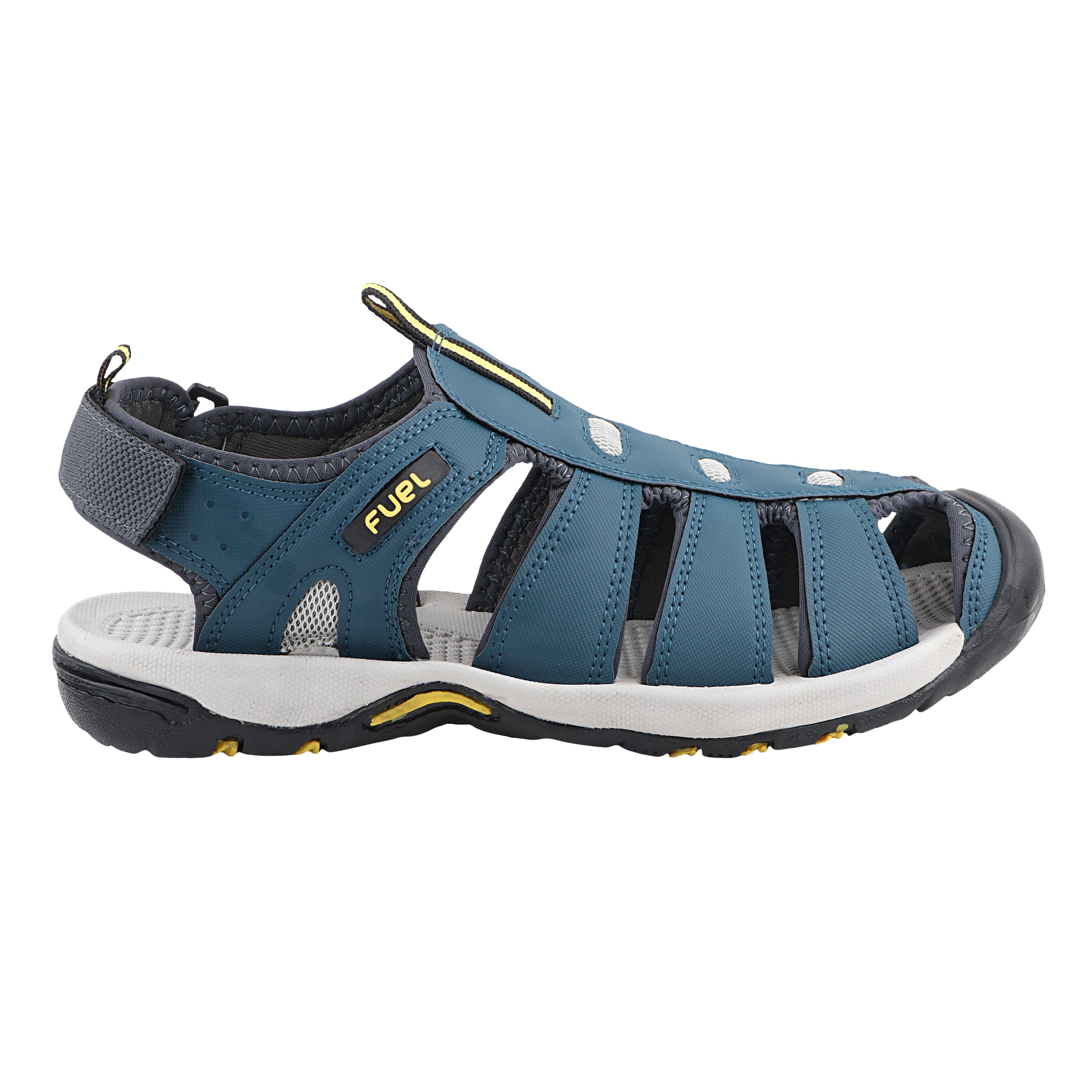 Fuel Soldier-11 Sandal For Men's (Navy/Yellow)