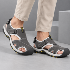 FUEL Soldier-04 Fisherman Sandals for Men (Grey)