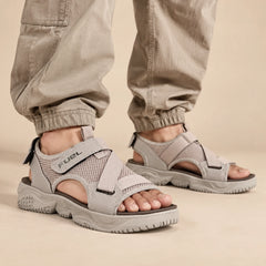 FUEL Gabbro Chunky Sports Sandals for Men (Beige)