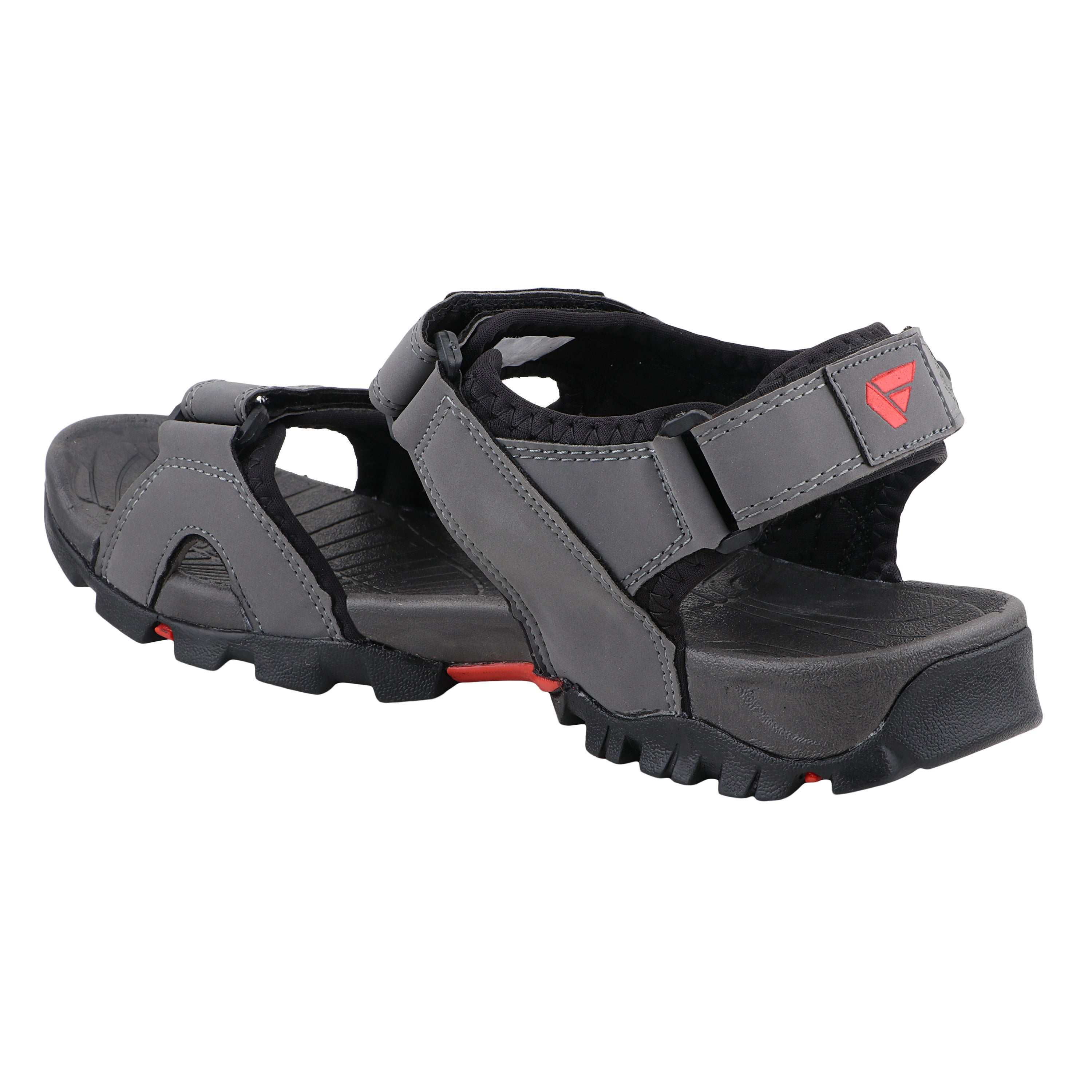 FUEL Timberland-08 Comfortable and Lightweight with Cushioned Footbed Sole Sports Sandals for Men (Grey)