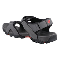 FUEL Timberland-08 Comfortable and Lightweight with Cushioned Footbed Sole Sports Sandals for Men (Grey)
