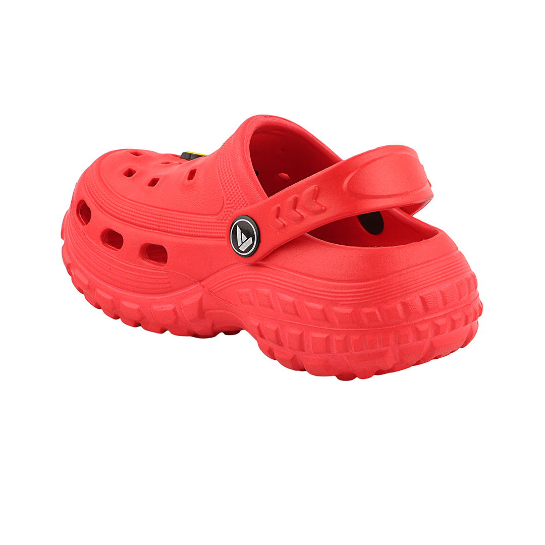 FUEL Poddle Cute & Lightweight EVA Slip-On Clogs for Kids (RED)