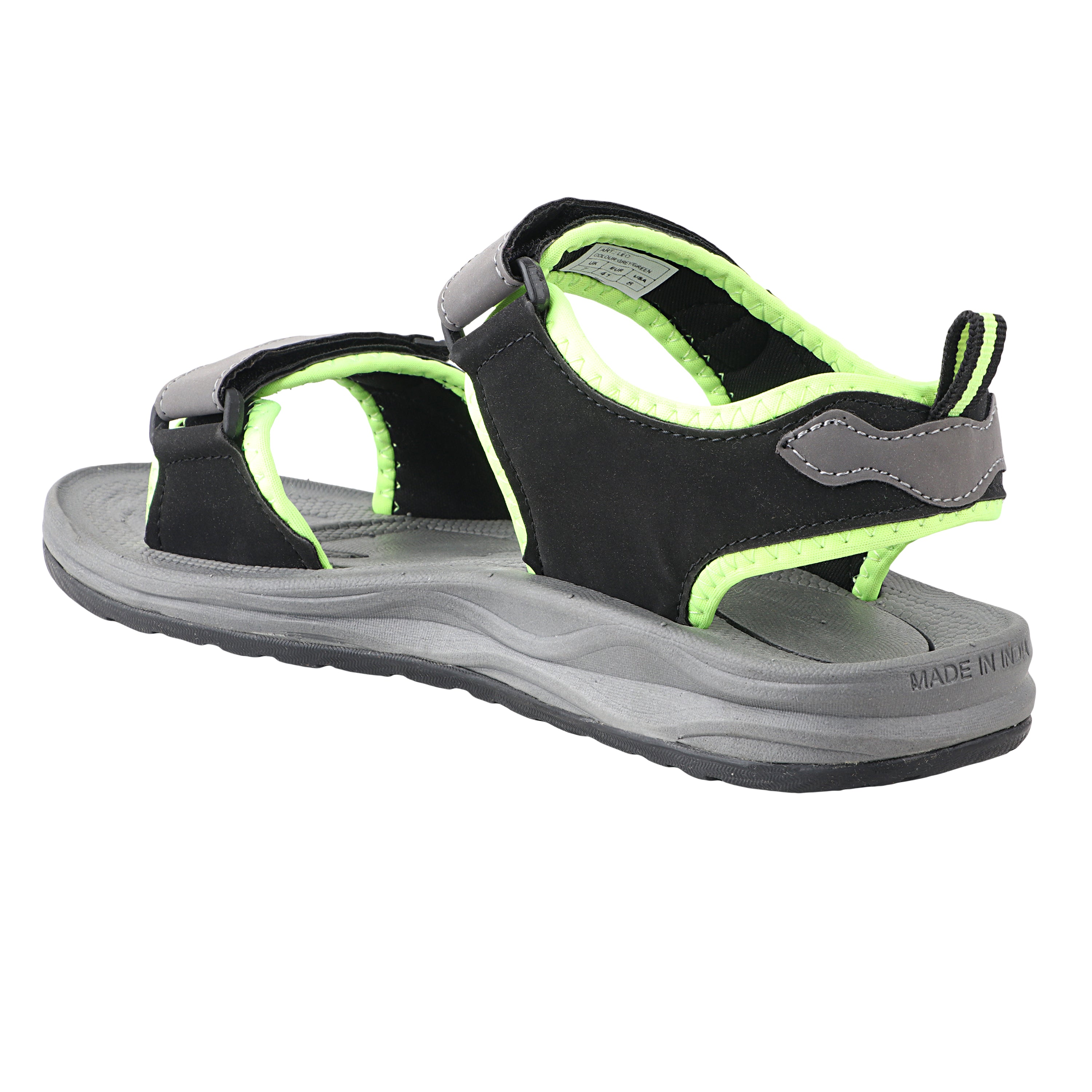 Fuel LEO Sandal For Men (Grey & P. Green)