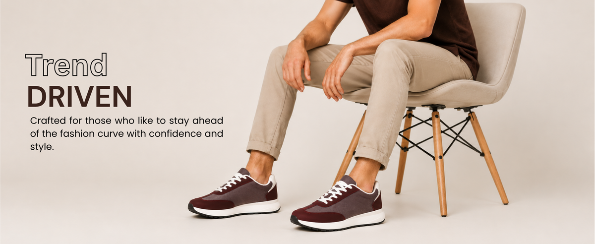 FUEL Neostep-03 Flexible & Lightweight Shock-Absorbing and Comfort Durable Sole Sports Shoes for Men's (Mehroon)