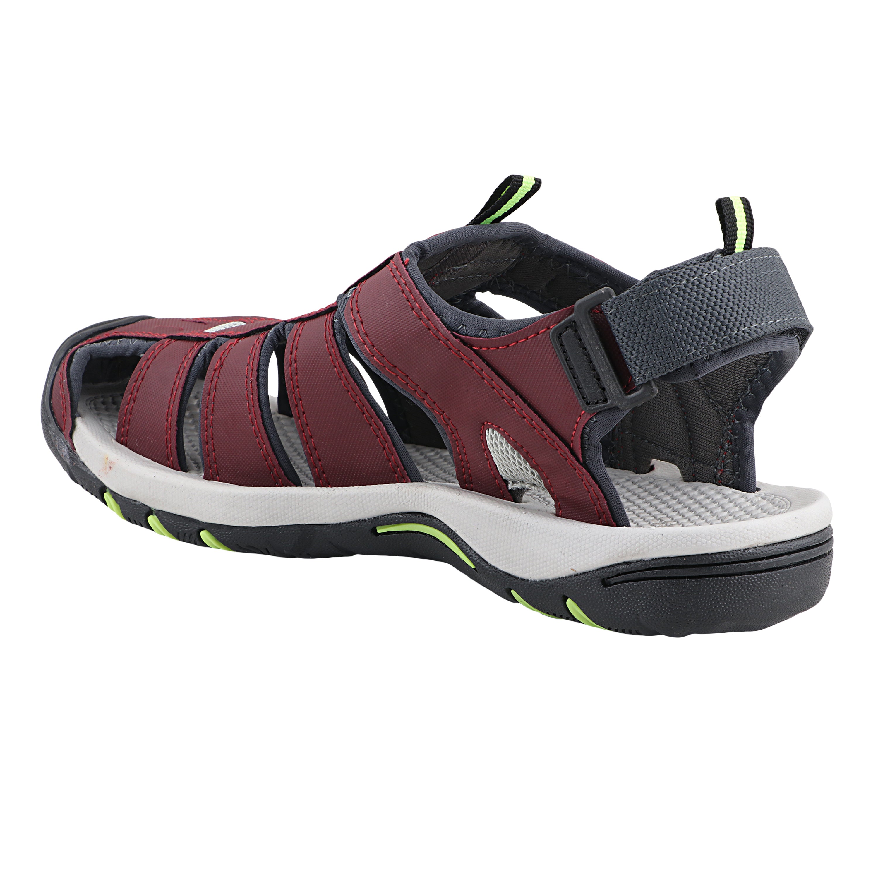 Fuel Soldier-11 Sandal For Men's (Maroon/Green)