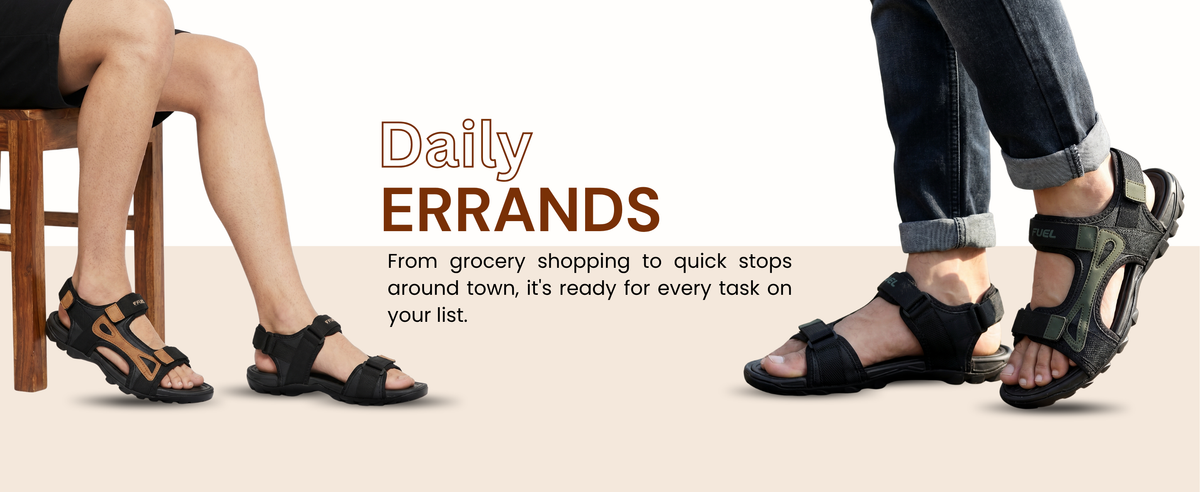FUEL Punch-03 Comfortable & Trendy Casual Sports Sandals for Men (Olive)