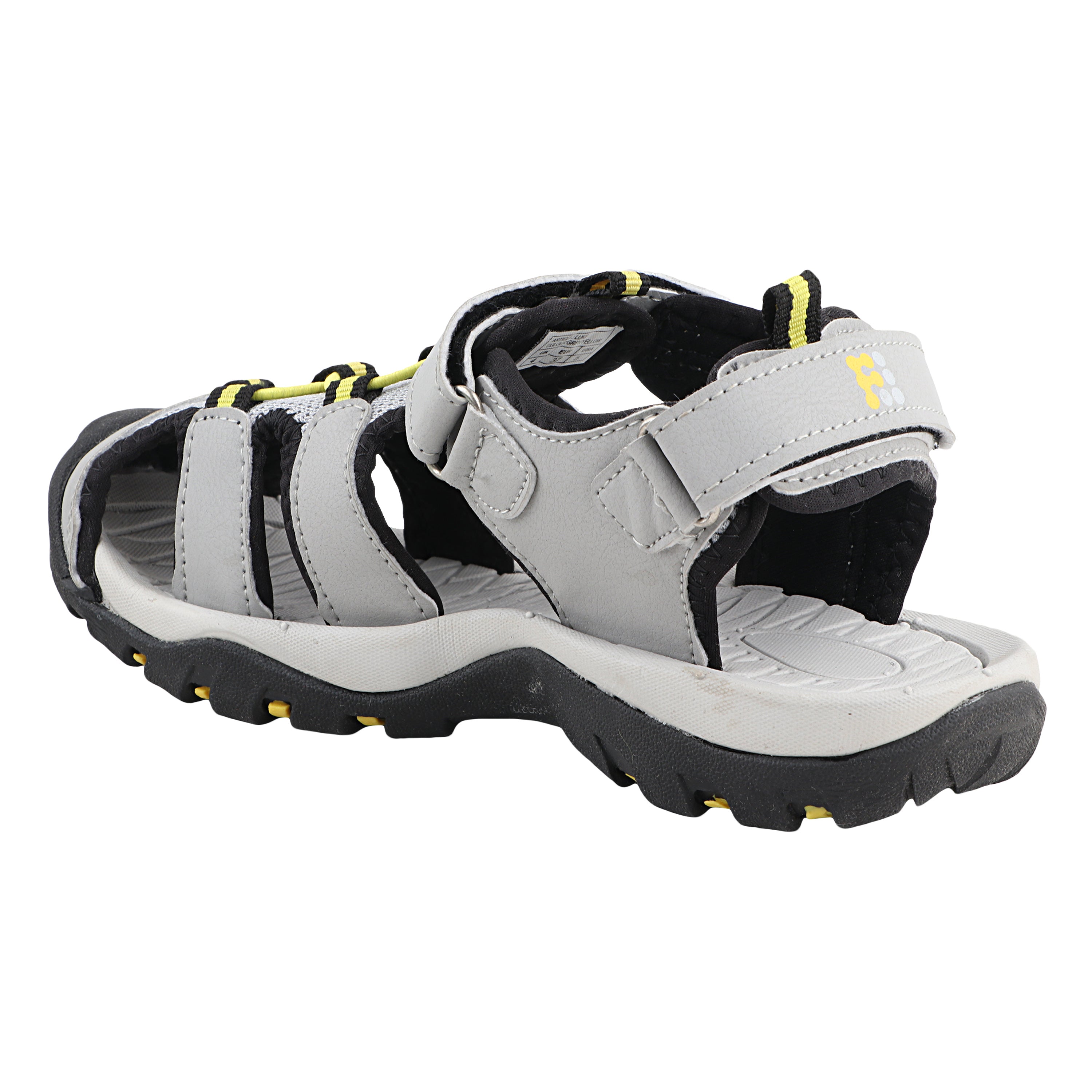 Fuel Luke Sandal For Boy's (Grey/Yellow)