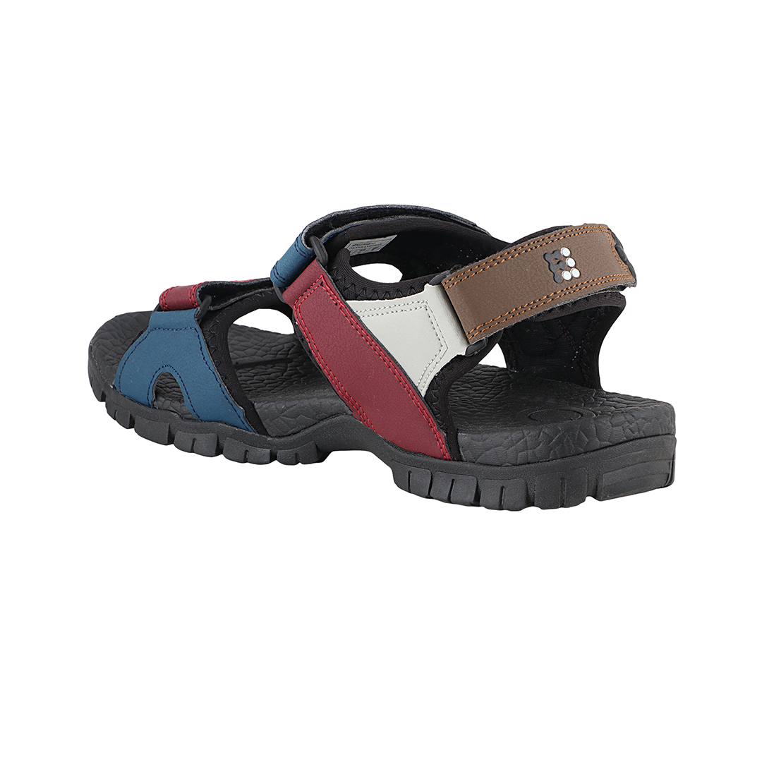 FUEL Rambo-01 Sandals For Men's (BLACK-MAROON)