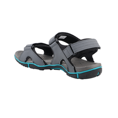 FUEL Jordan Men’s  Anti-Skid Sole Velcro Strap Outdoor Sandals (Grey/Aqua)