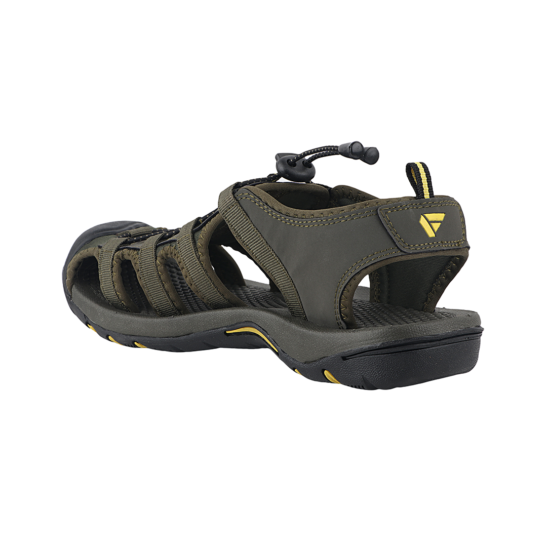 Fuel Soldier-06 Fisherman Sandals for Men (Olive-Yellow)