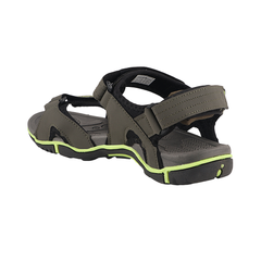 FUEL Jordan Men’s  Anti-Skid Sole Velcro Strap Outdoor Sandals (Olive-Green)