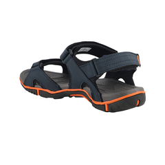 FUEL Jordan Men’s  Anti-Skid Sole Velcro Strap Outdoor Sandals (Navy-Orange)