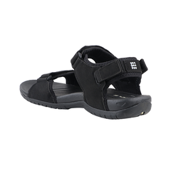 FUEL 2112-07 Tough Grip Sole with Breathable Design and Adjustable Velcro Sports Sandals (Black/Grey)