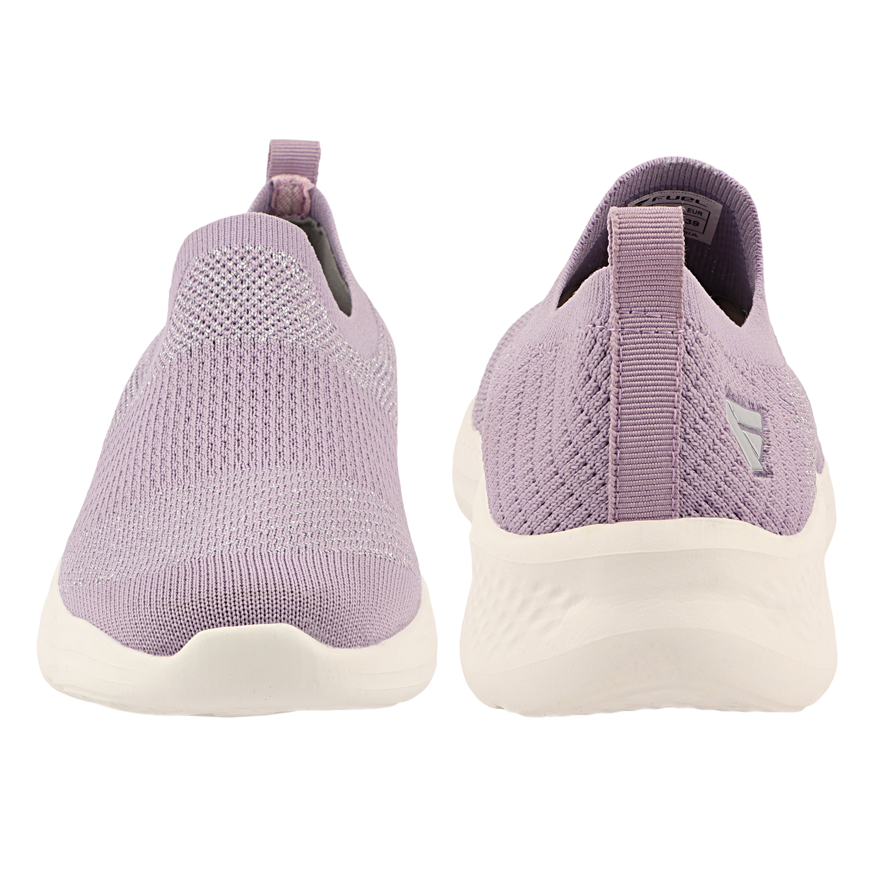 FUEL Sparkle Lightweight & Comfortable Casual Slip-On Daily Wear Sports Shoes for Women's (Lavender)