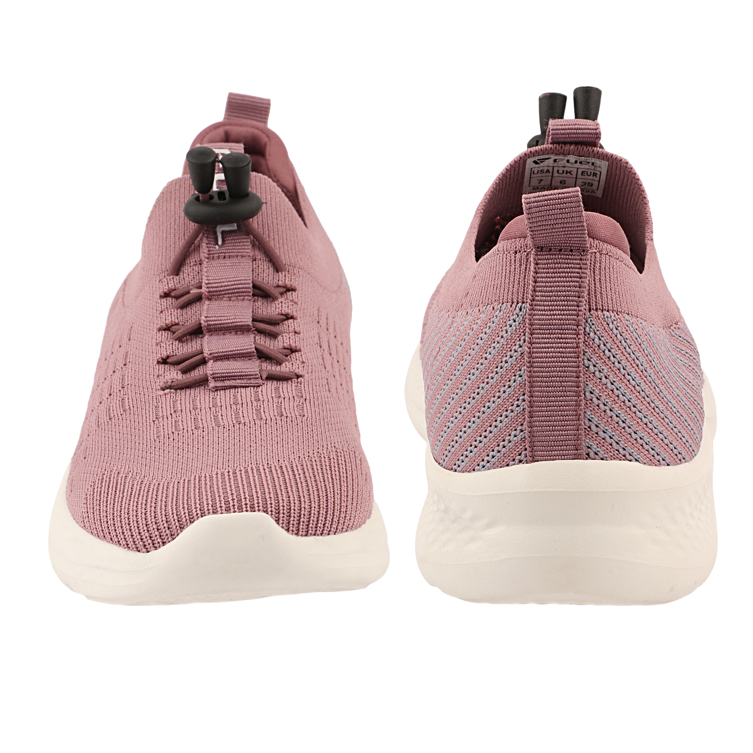 FUEL Lacy Breathable & Cushioned Footbed Running & Walking Lace-Up Women's Sports Shoes (Mauve)