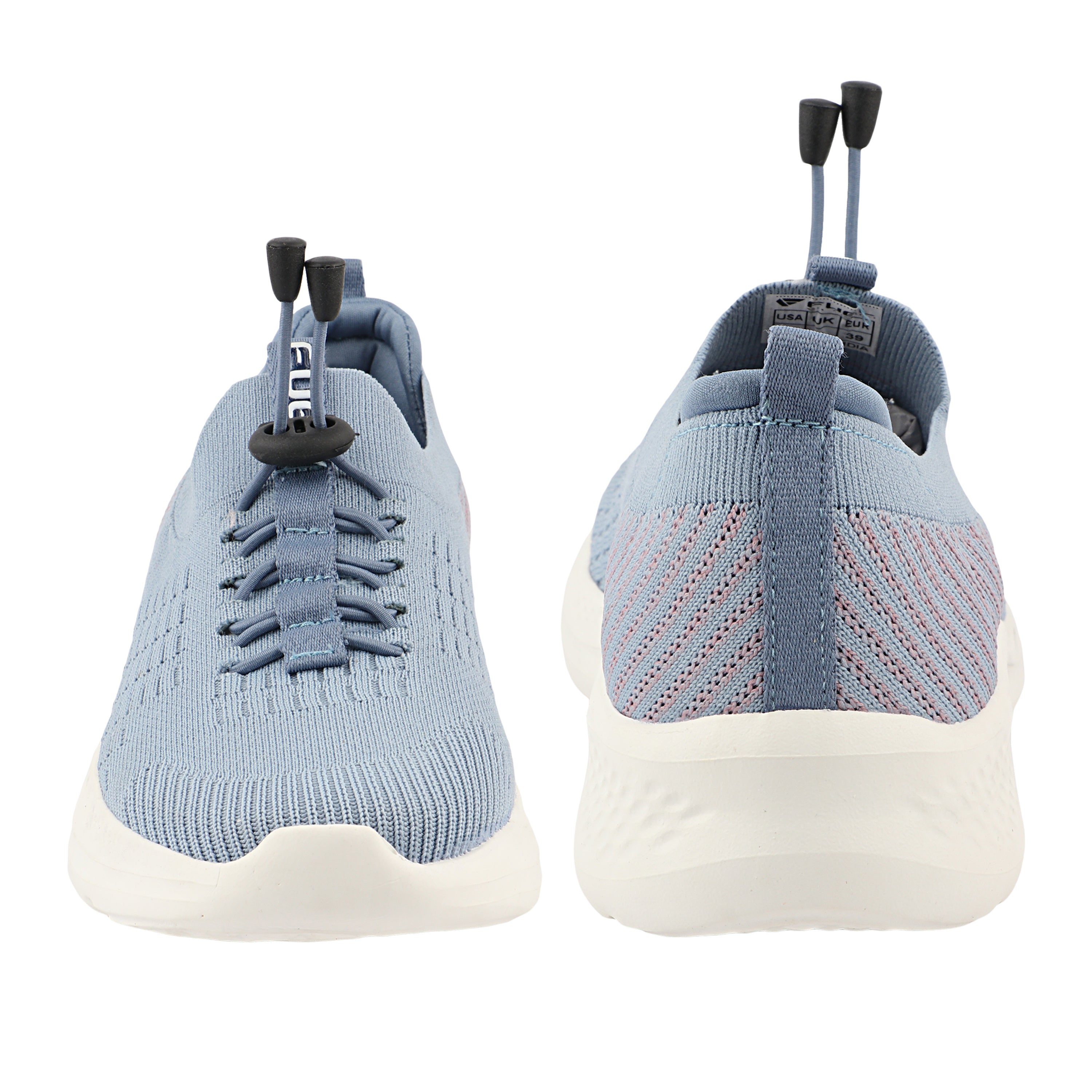 FUEL Lacy Breathable & Cushioned Footbed Running & Walking Lace-Up Sports Shoes For Women's (Blue)