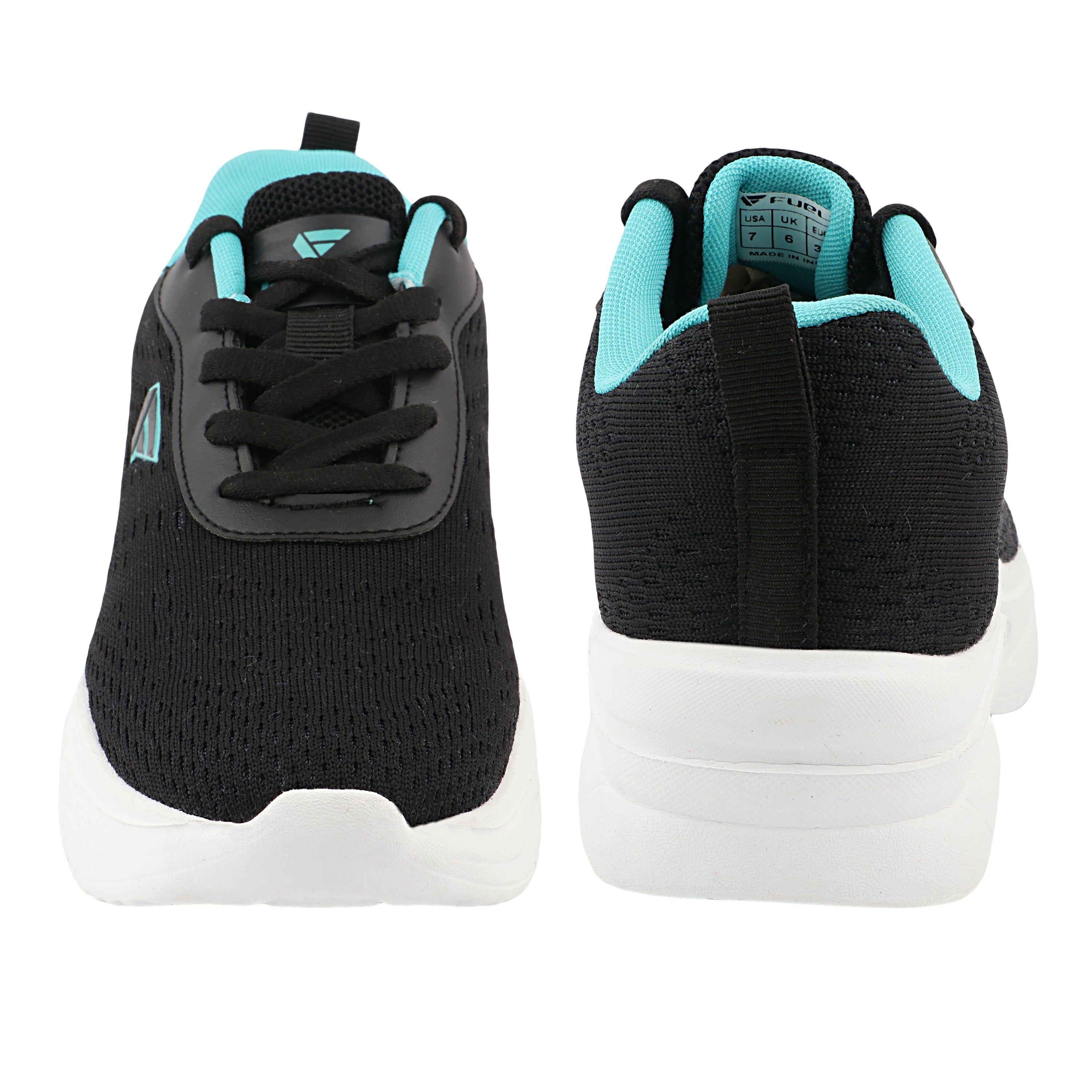 FUEL Wave Breathable & Cushioned Footbed Lace-Up Sports Shoes For Women's (Black)