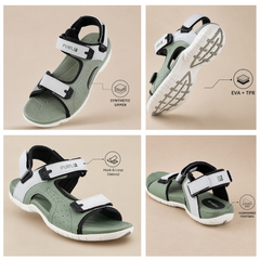 FUEL 2112-02 Men’s Outdoor Comfortable Daily Wear Sports Sandals (Sea-Green)
