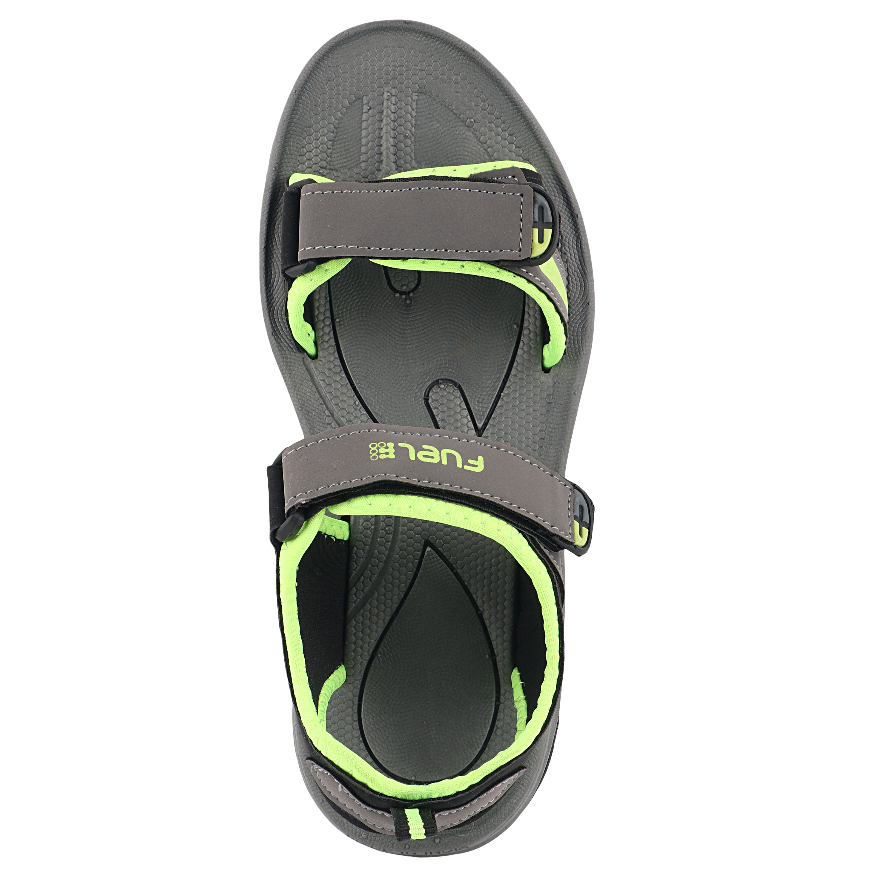 Fuel LEO Sandal For Men (Grey & P. Green)