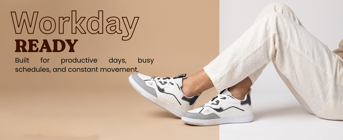 FUEL Nava-02 Sneakers for Men with Style & Comfort  (Grey-White)