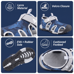 FUEL Soldier-12 Fisherman Sandals for Men (Blue)