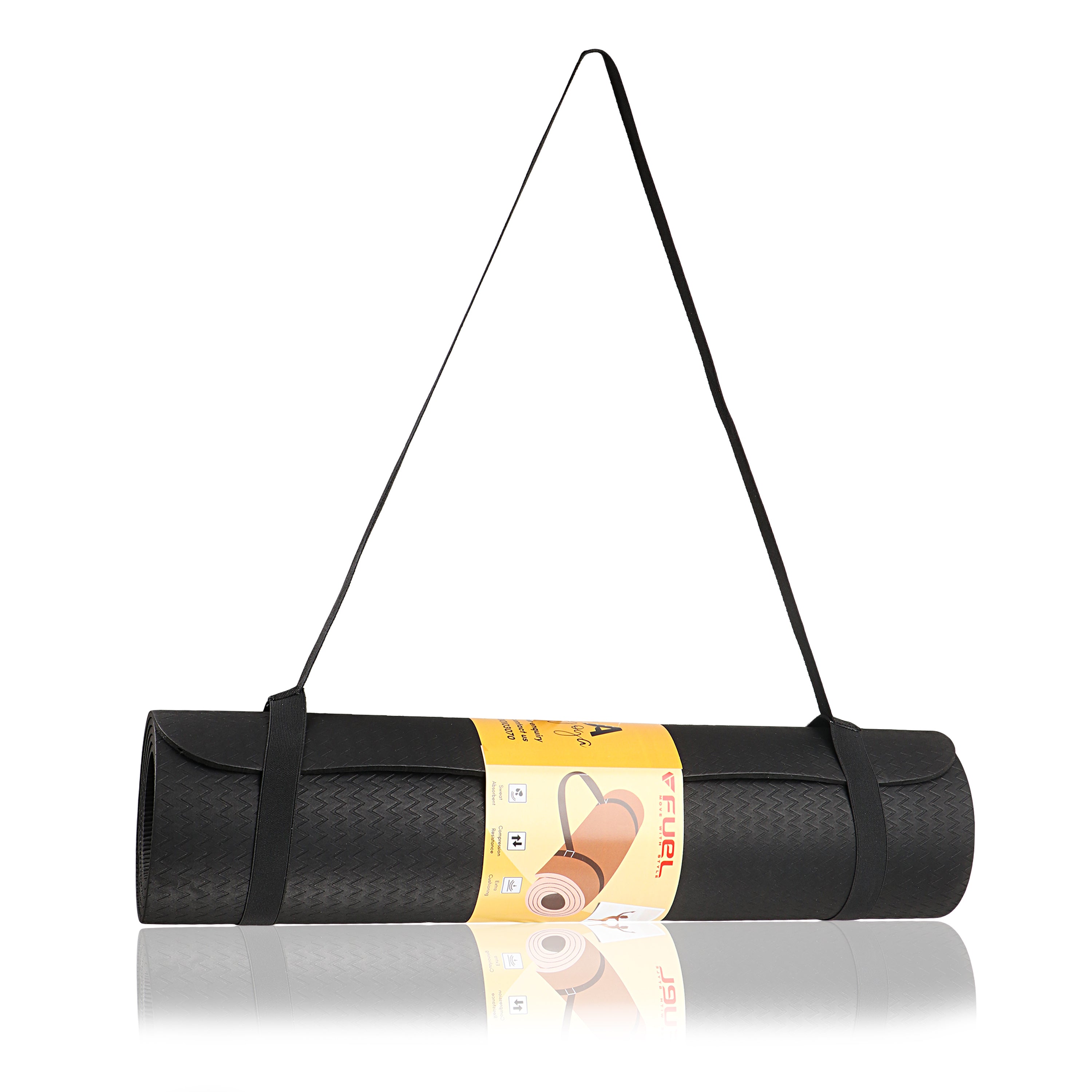 Fuel EVA Yoga Mat (Black/Green)