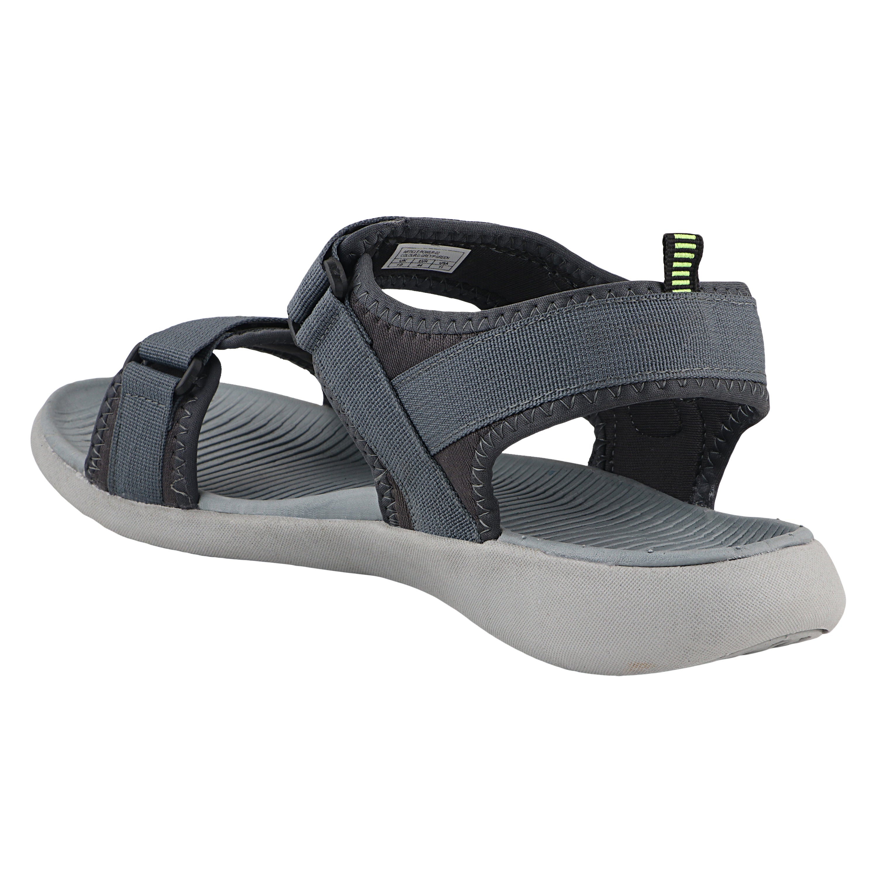 Fuel Power-02 Sandal for Men  (Grey & Green)