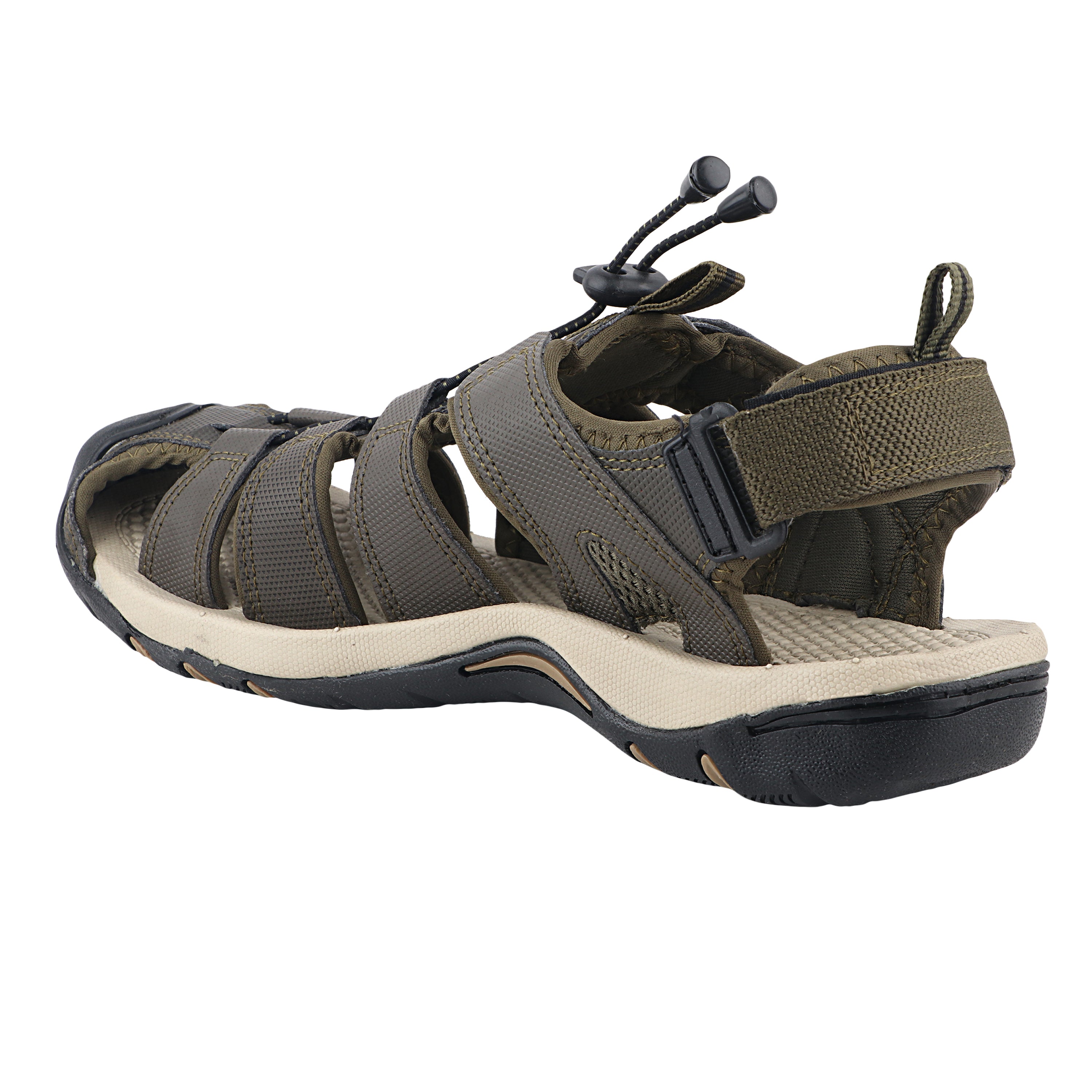 Fuel Soldier-08 Fisherman Sandals for Men (Olive-Beige)