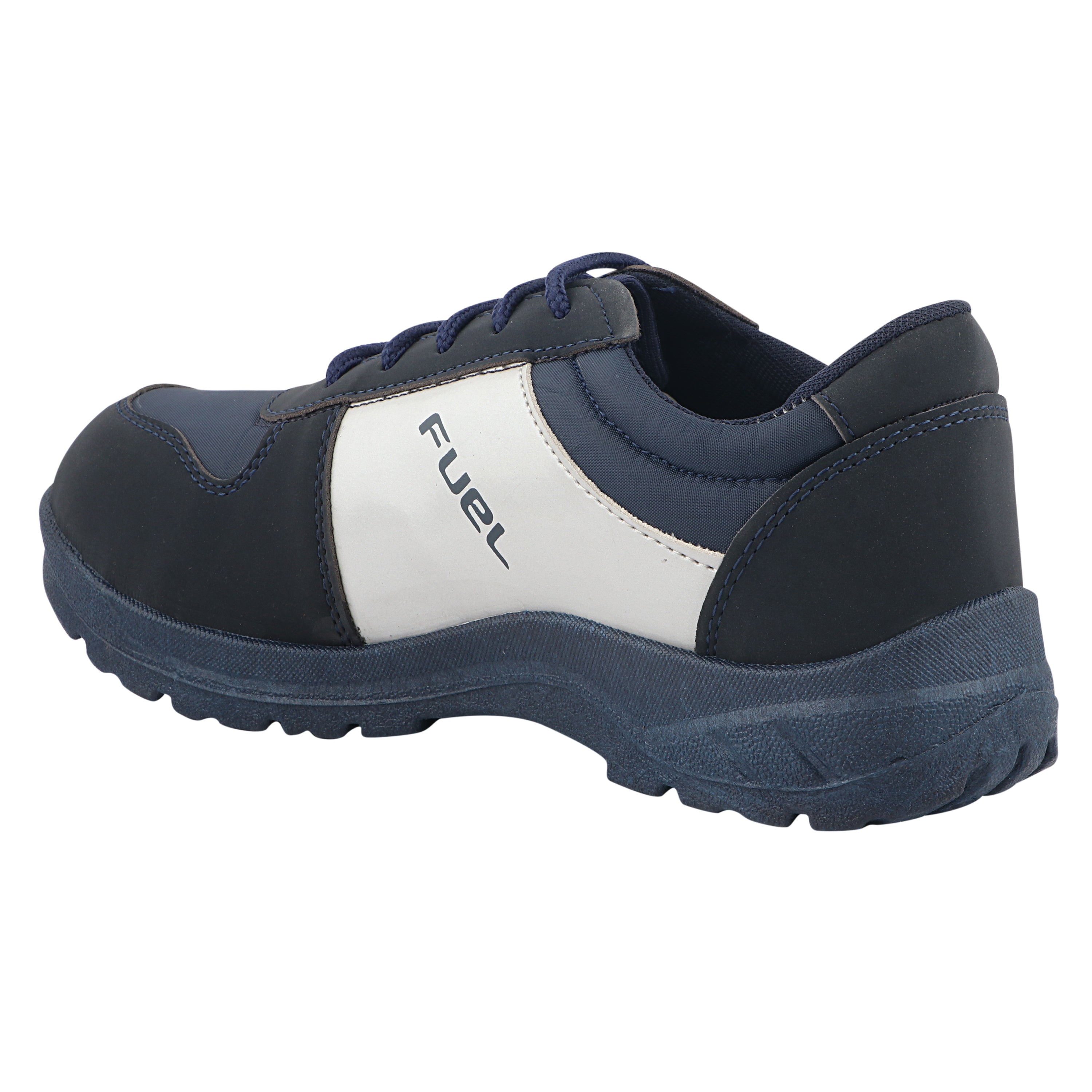 Fuel Ultra Breathable Upper Safety Shoes for Men's Steel Toe With Single Density PVC Sole (Blue)