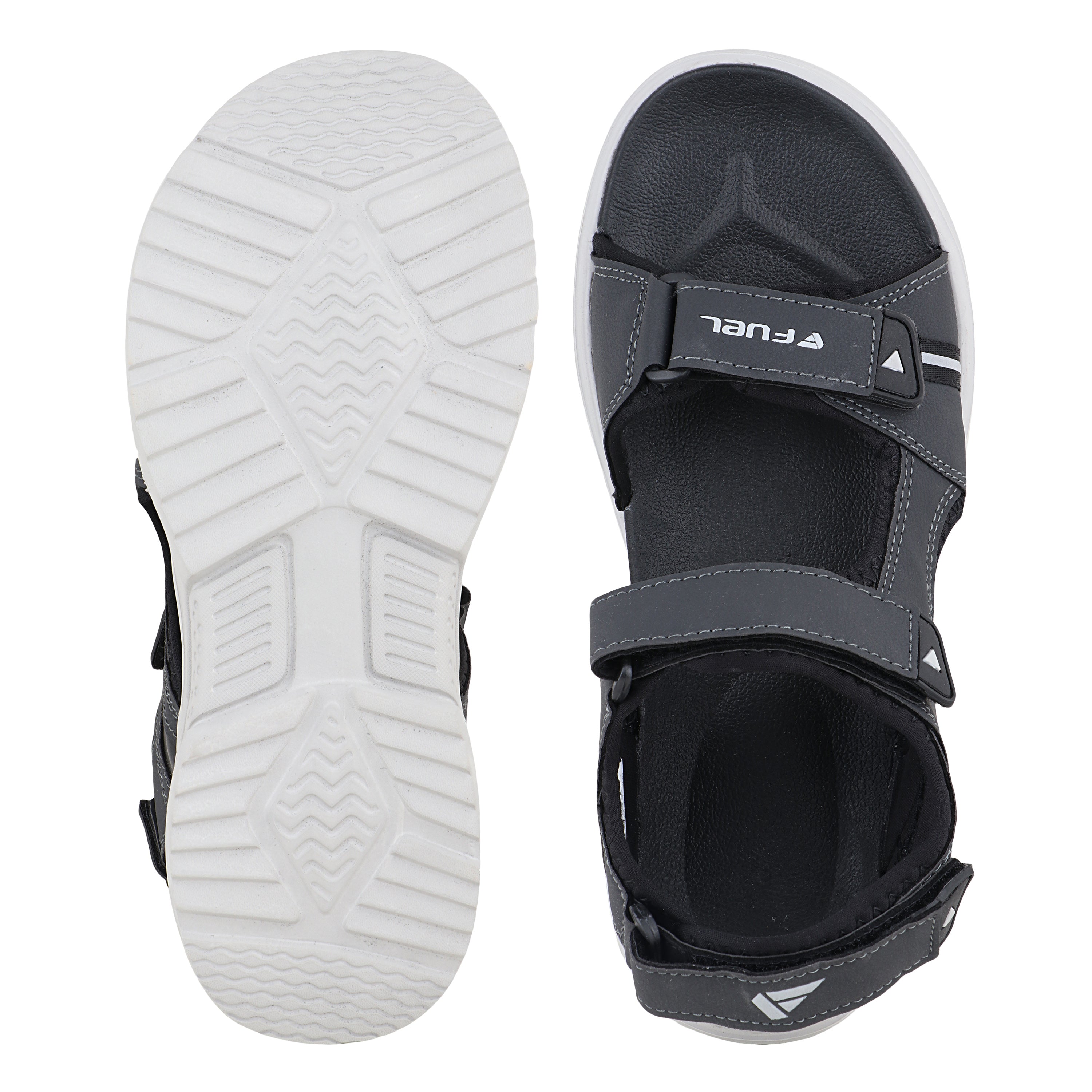 FUEL Combat-06 Chunky Comfortable and Flexible Sole Sports Sandals for Men's (Grey)