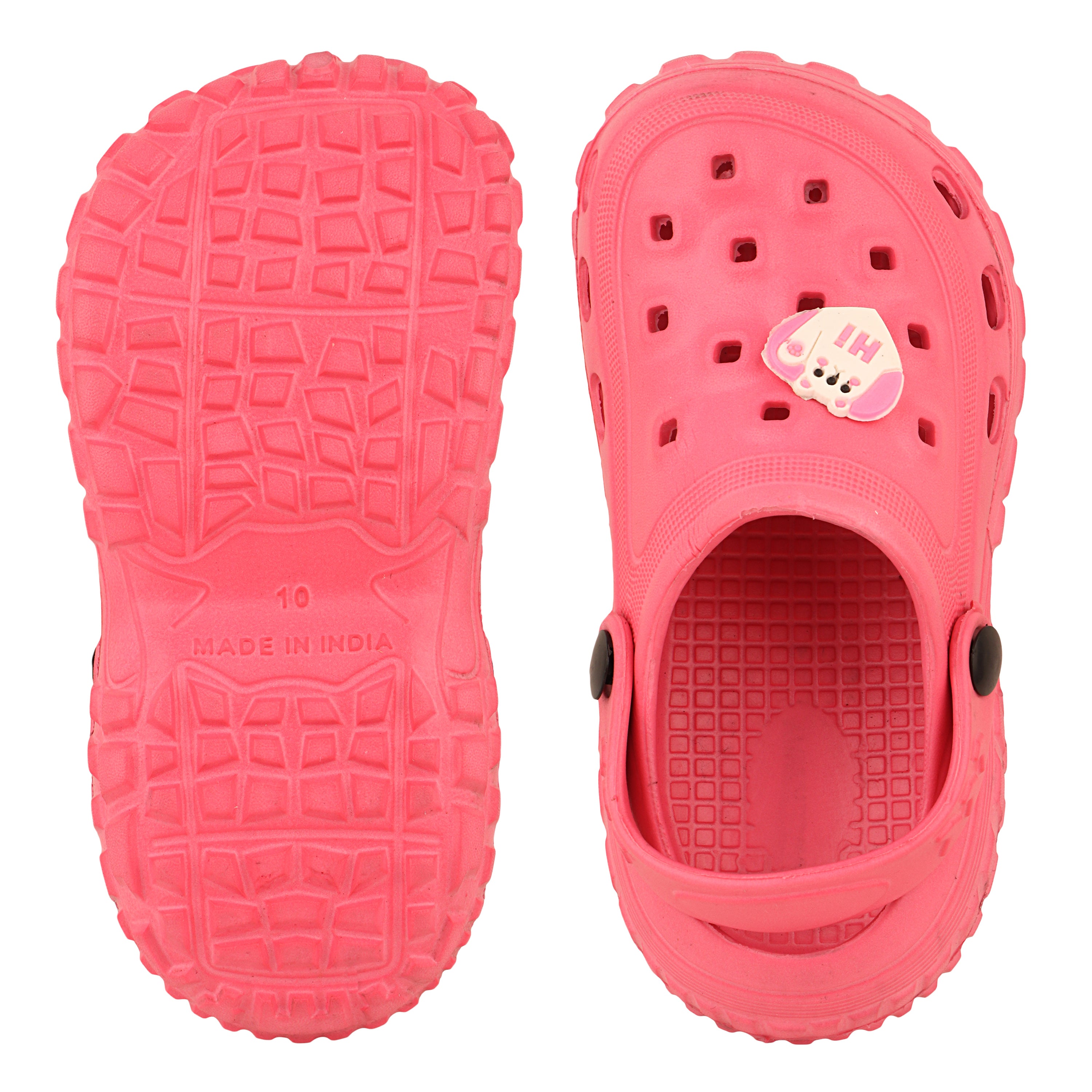 FUEL Poddle Cute & Lightweight EVA Slip-On Clogs for Kids (Pink)