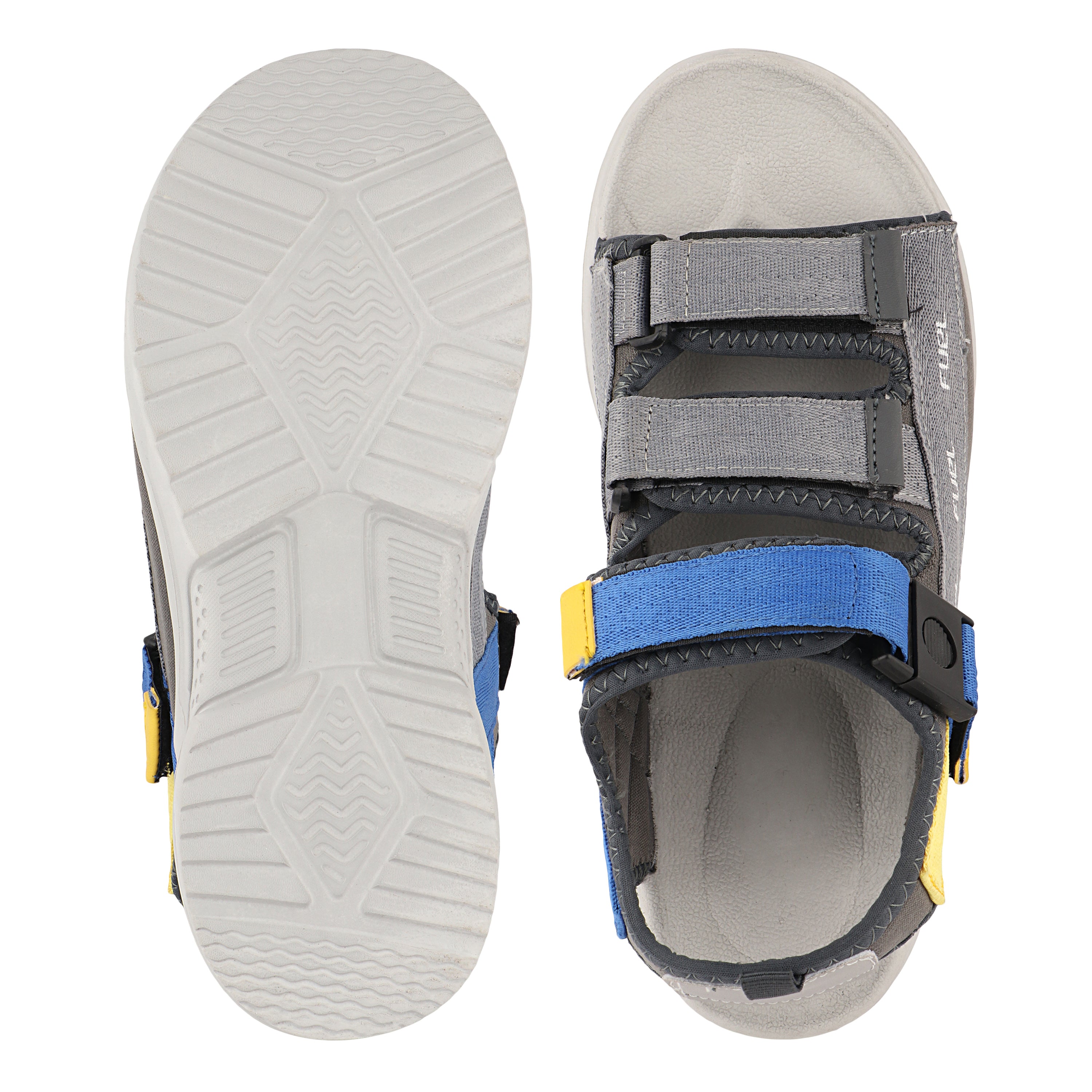 FUEL Combat-05 Comfortable and Stylish Casual Sandals For Men's (Grey)