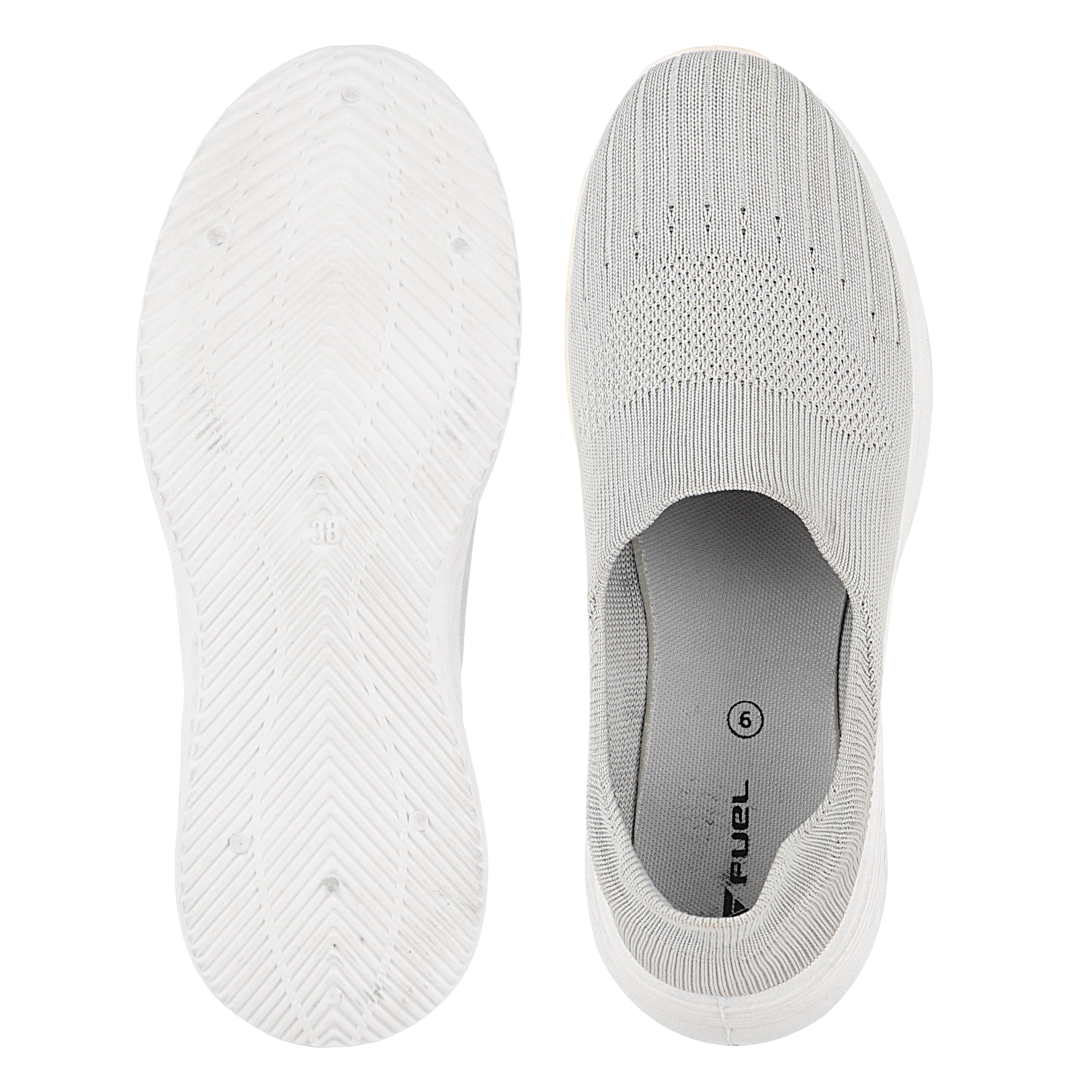 FUEL Drive Anti-Skid Slip-on Sports Shoes for Women (Grey)