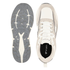 FUEL Nava-06 Men's Lightweight & Durable Trendy Sports Shoes with Anti-Skid Sole for Everyday Comfort (White)