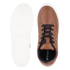 FUEL Sneaks-02 Lightweight Breathable Casual Men's Sneakers for Outdoor Activities (Brown)