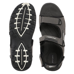 FUEL 2112-07 Tough Grip Sole Adjustable Velcro Sports Sandals (Grey)