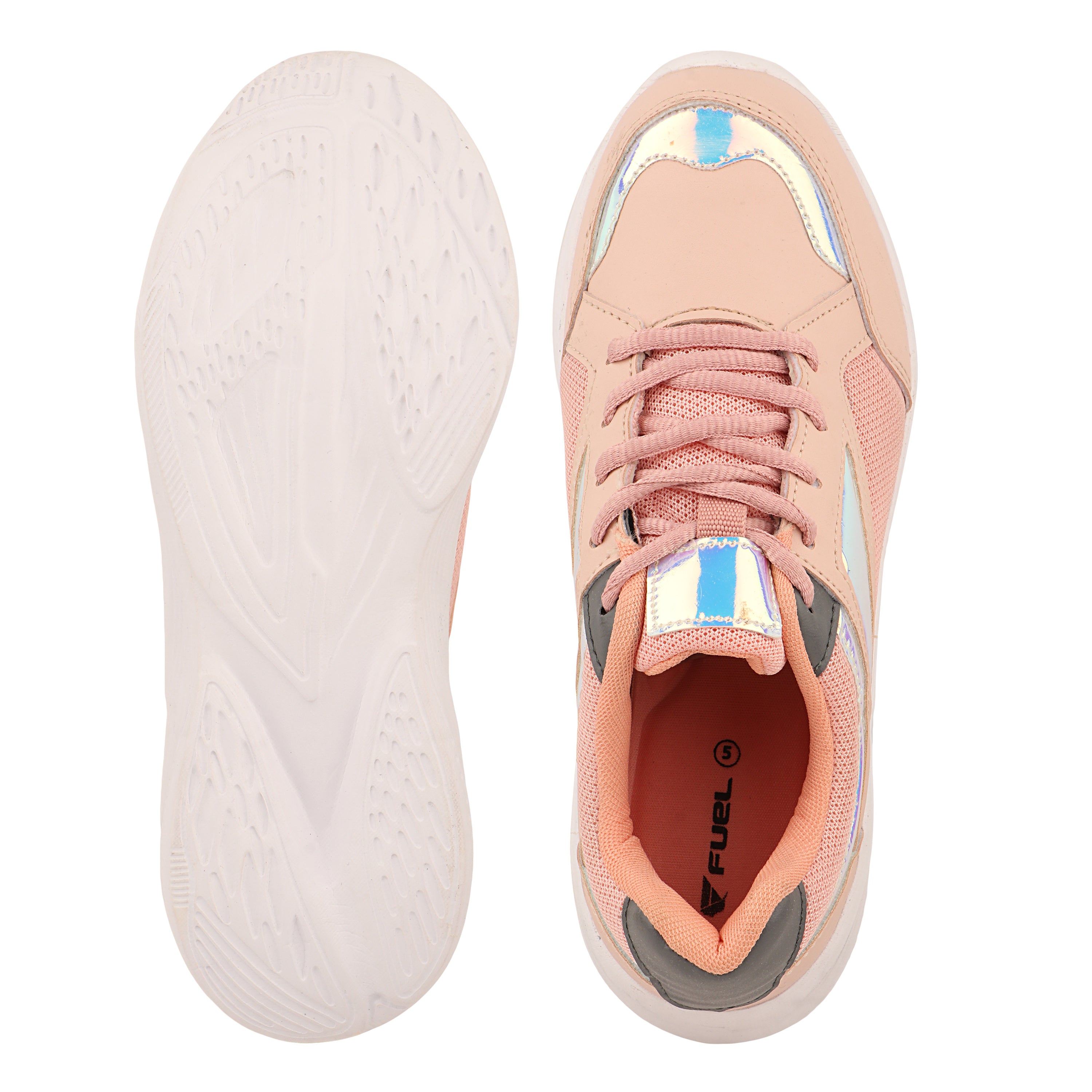 FUEL Nova Performance Max Comfortable & Breathable Sports Shoes for Women (Peach)