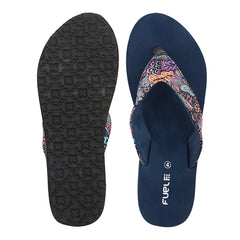 FUEL Bela Comfortable Daily-wear Slippers for Women's (Navy)