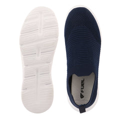 FUEL James-01 Soft Cushioned Footbed and Breathable Knitted Fabric with EVA Sole for Boys (Navy)