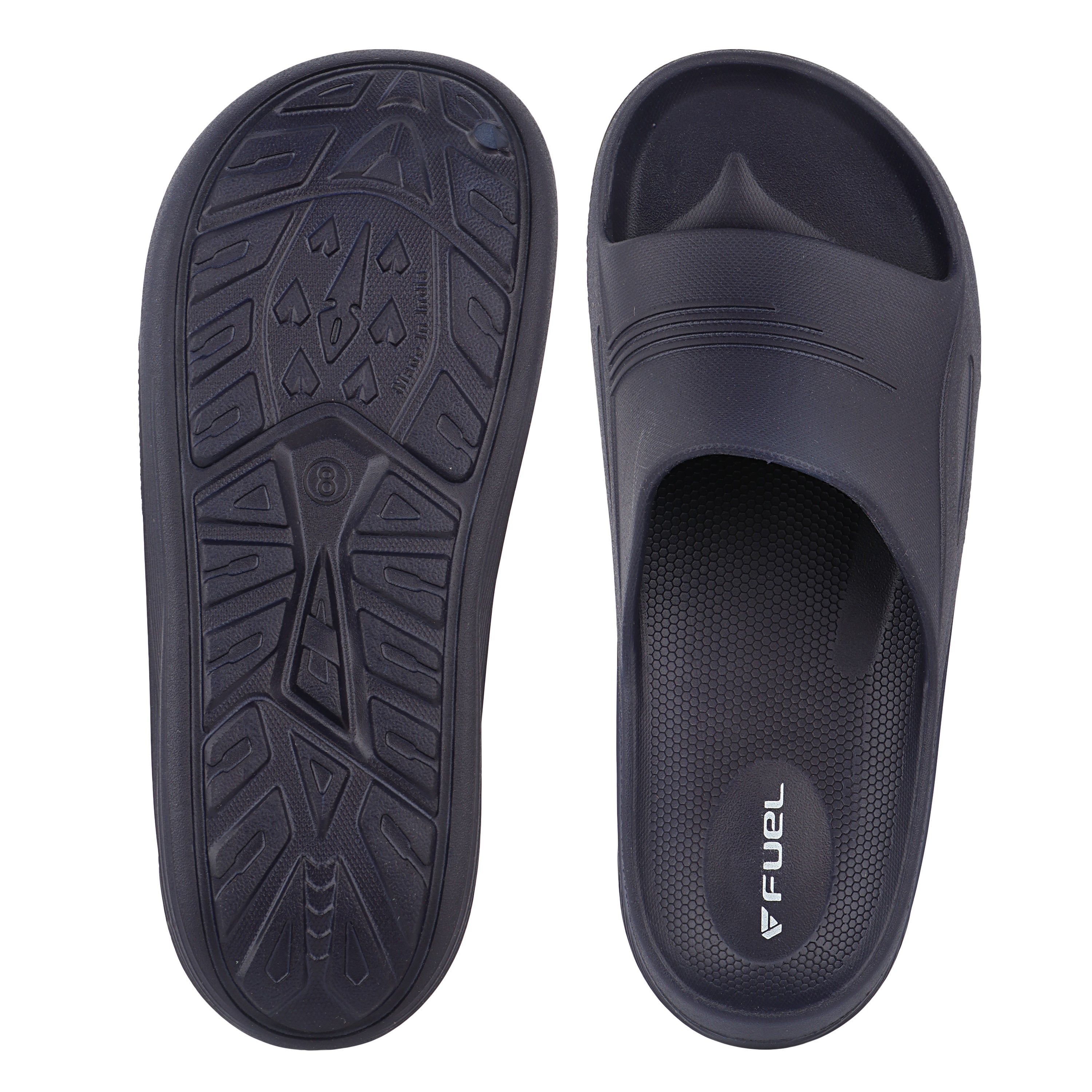 FUEL Cloud Cushioned Footbed and Lightweight Slip-On Design with Anti-Slip Sole for Men's (Navy)