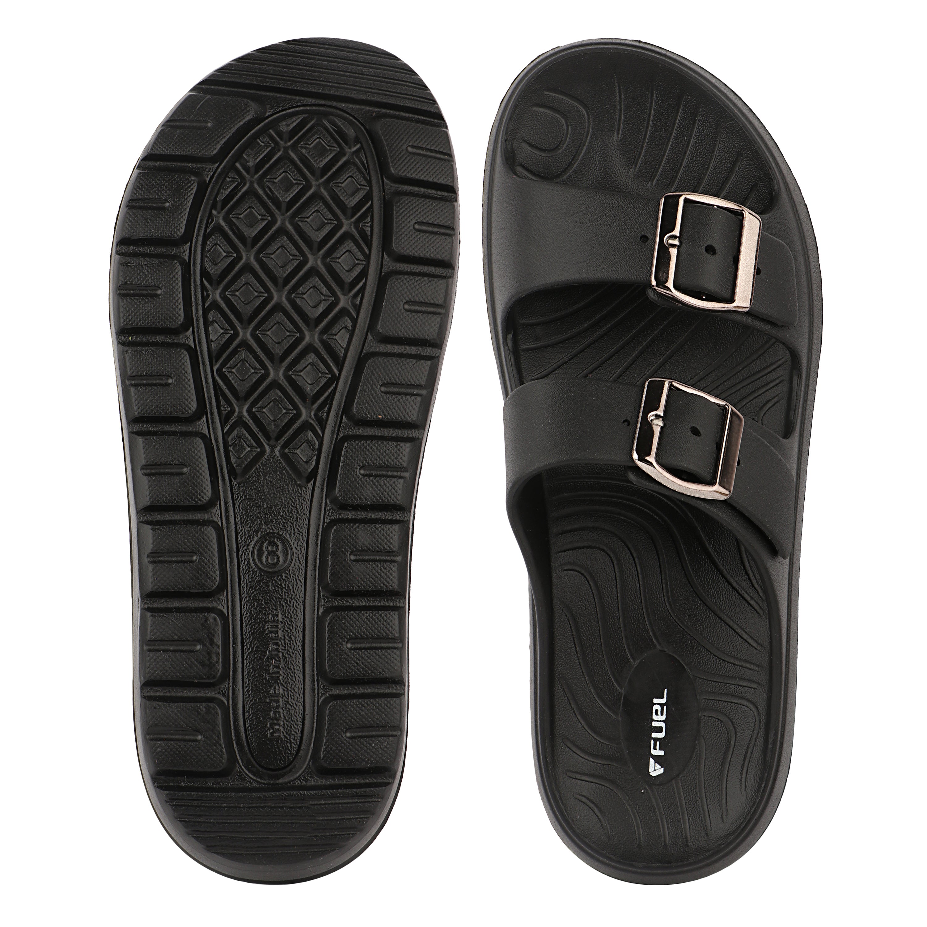 FUEL Florida Lightweight and Comfortable with Soft Cushioned Footbed & Slip-On Design for Women's (Black)