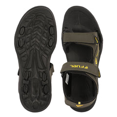 FUEL SA-04 Trendy Outdoor with Soft Comfort Footbed and Casual Slip-On Sandals for Men's (Yellow)