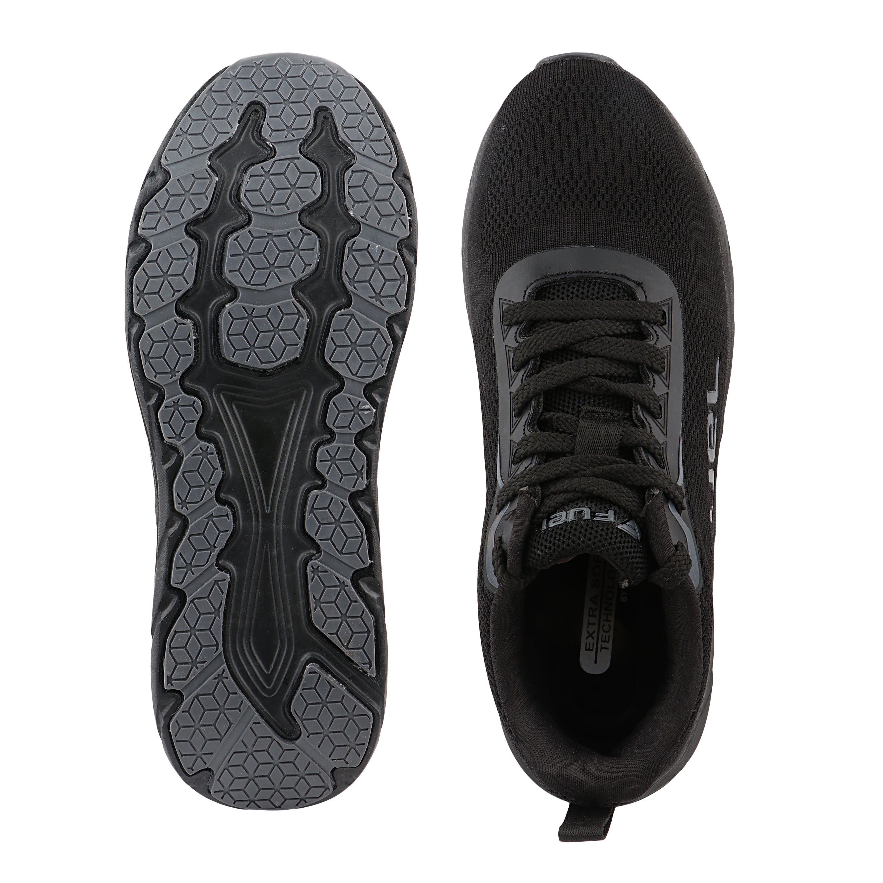 FUEL Phantom Running & Walking with Cushioned Comfort and Durable Sole for Men's (Black)