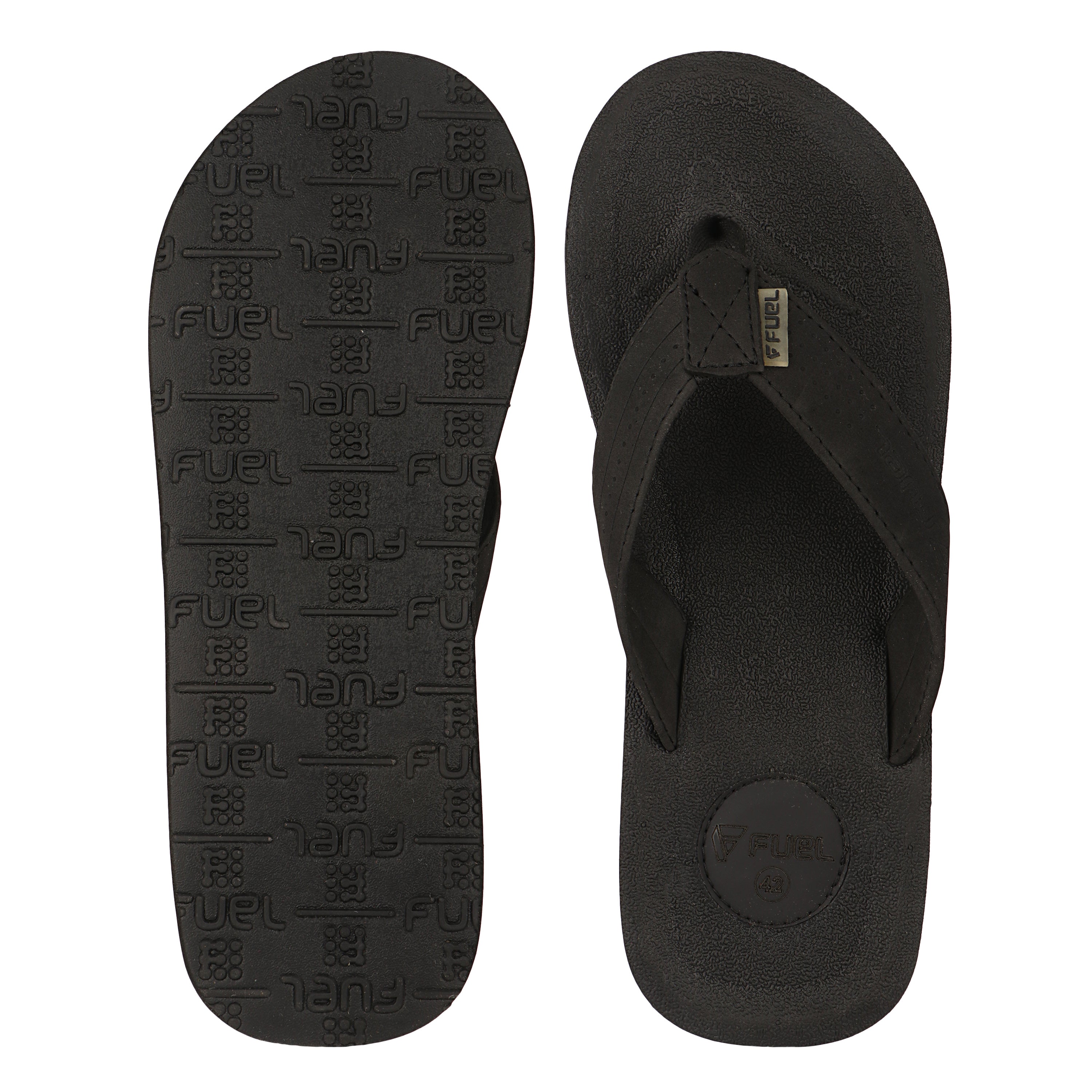 FUEL FMS-01 Comfortable with Flexible EVA Sole for Daily Comfort Slipper for Men's (Black)