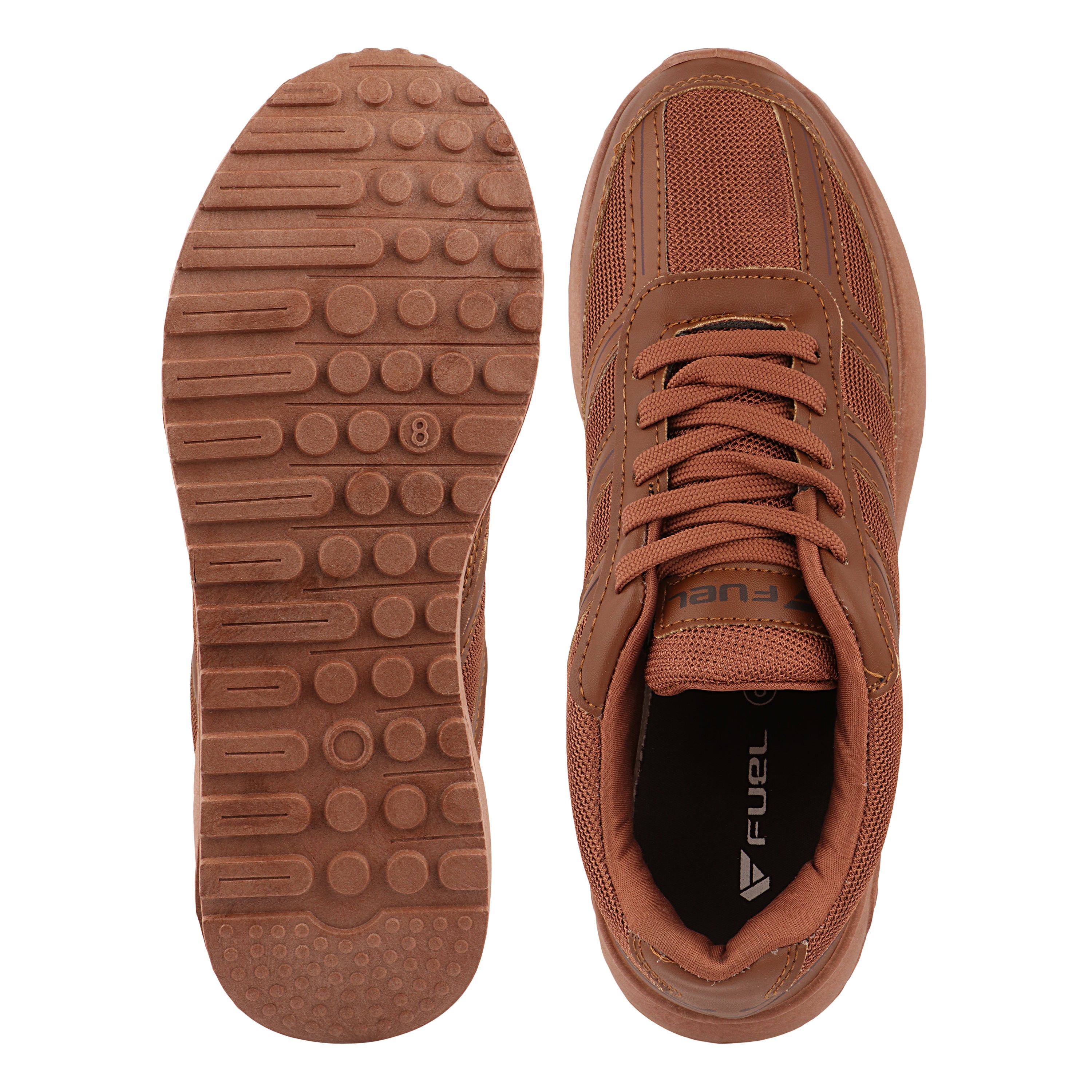 FUEL Frenzy Lightweight & Durable with Stylish Corduroy Cushioned Comfort Durable PVC Sole for Men's (Brown)