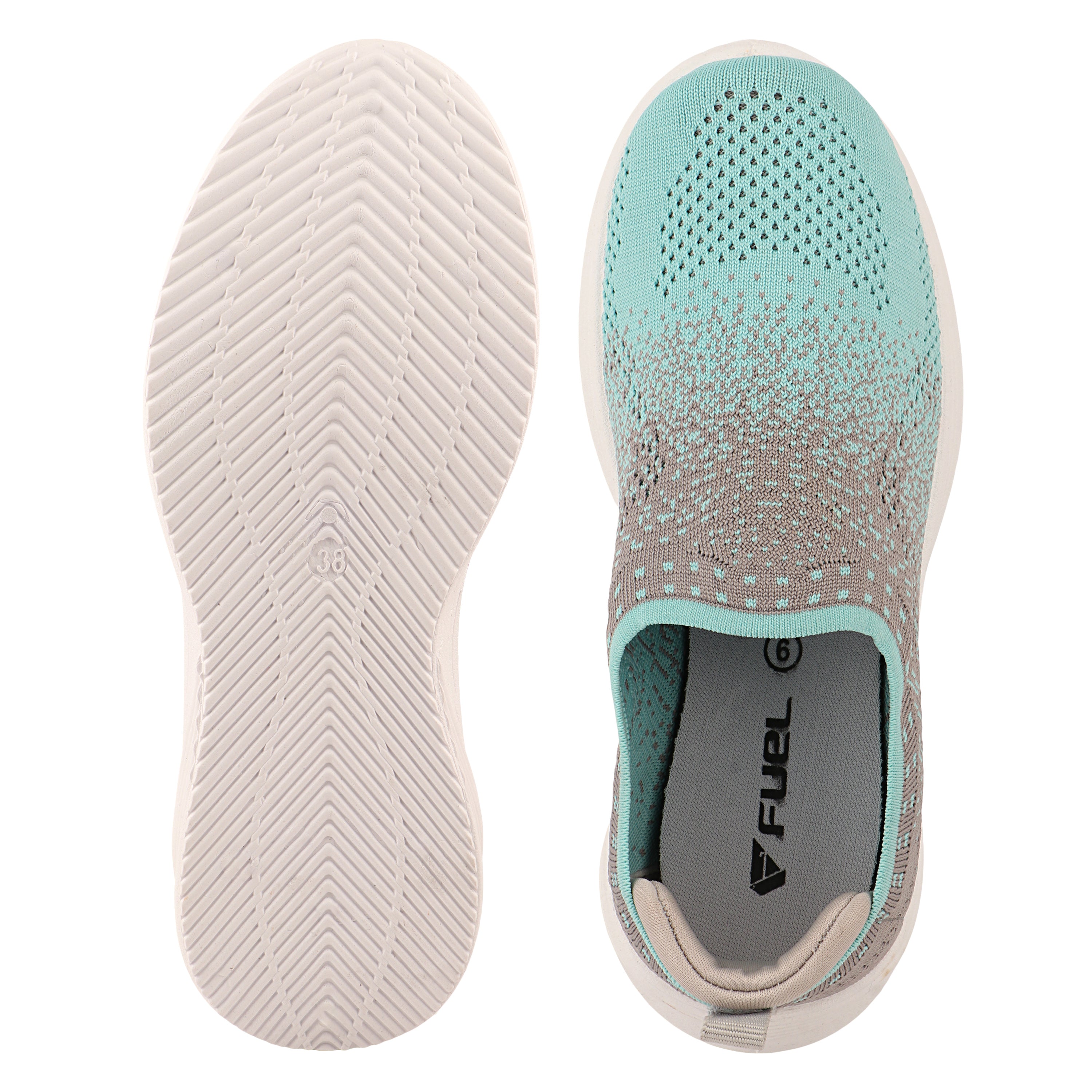 FUEL Nayasa-01 Comfortable Daily Wear Shoes for Women (S Green)
