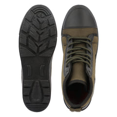 FUEL Yodha Adventure Jungle Boots for Men – Olive Canvas Tactical Boots
